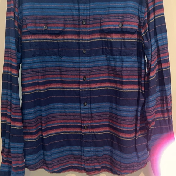 Goodfellow Cotton button down shirt with front pockets size large - Picture 3 of 6